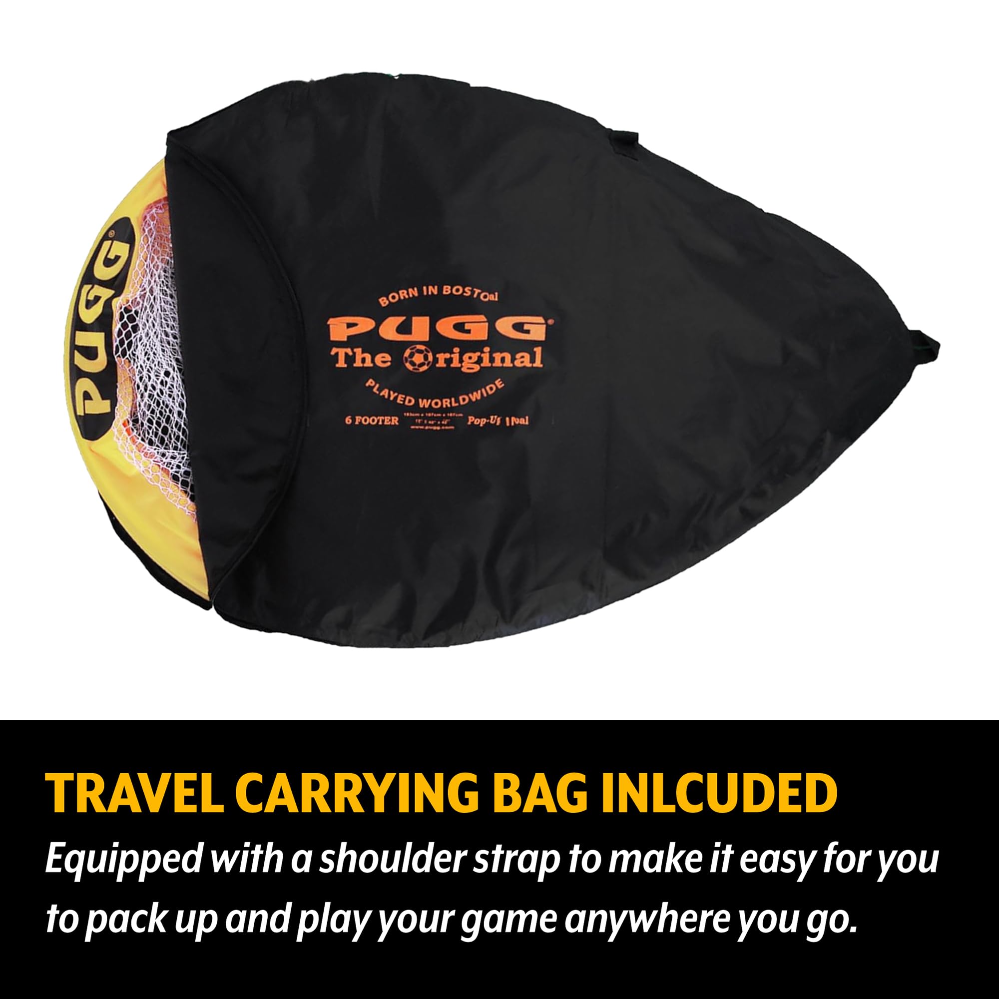 Amazon | PUGG 6フィート ポップアップサッカーゴール、ポータブル