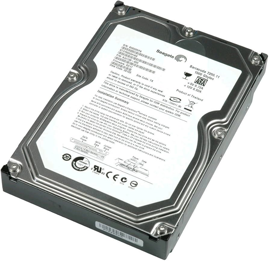 Seagate Barracuda 7200 1.5 TB 7200RPM SATA 3Gb/s 32MB Cache 3.5