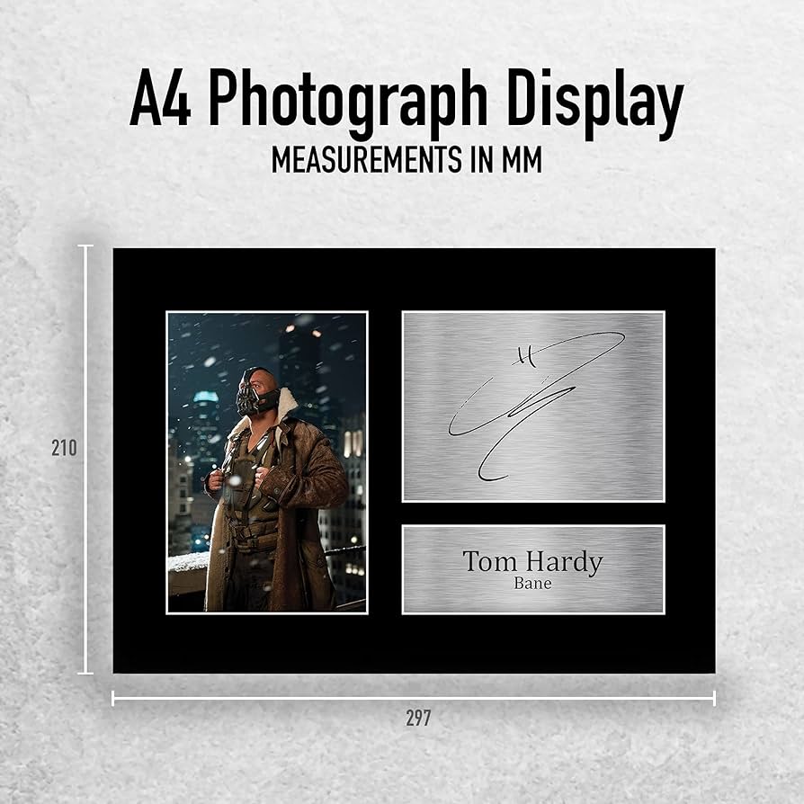 Amazon.co.jp: HWC Trading Bane Gift サイン入り A4 プリント サイン