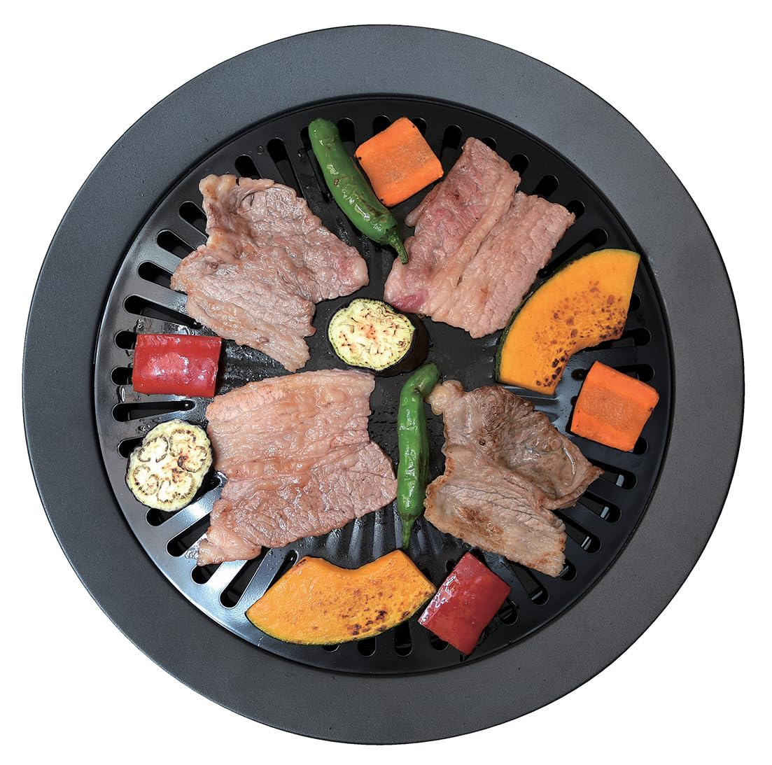 Amazon.co.jp: パール金属 焼肉プレート 焼肉グリル 31cm 丸型 ふっ素