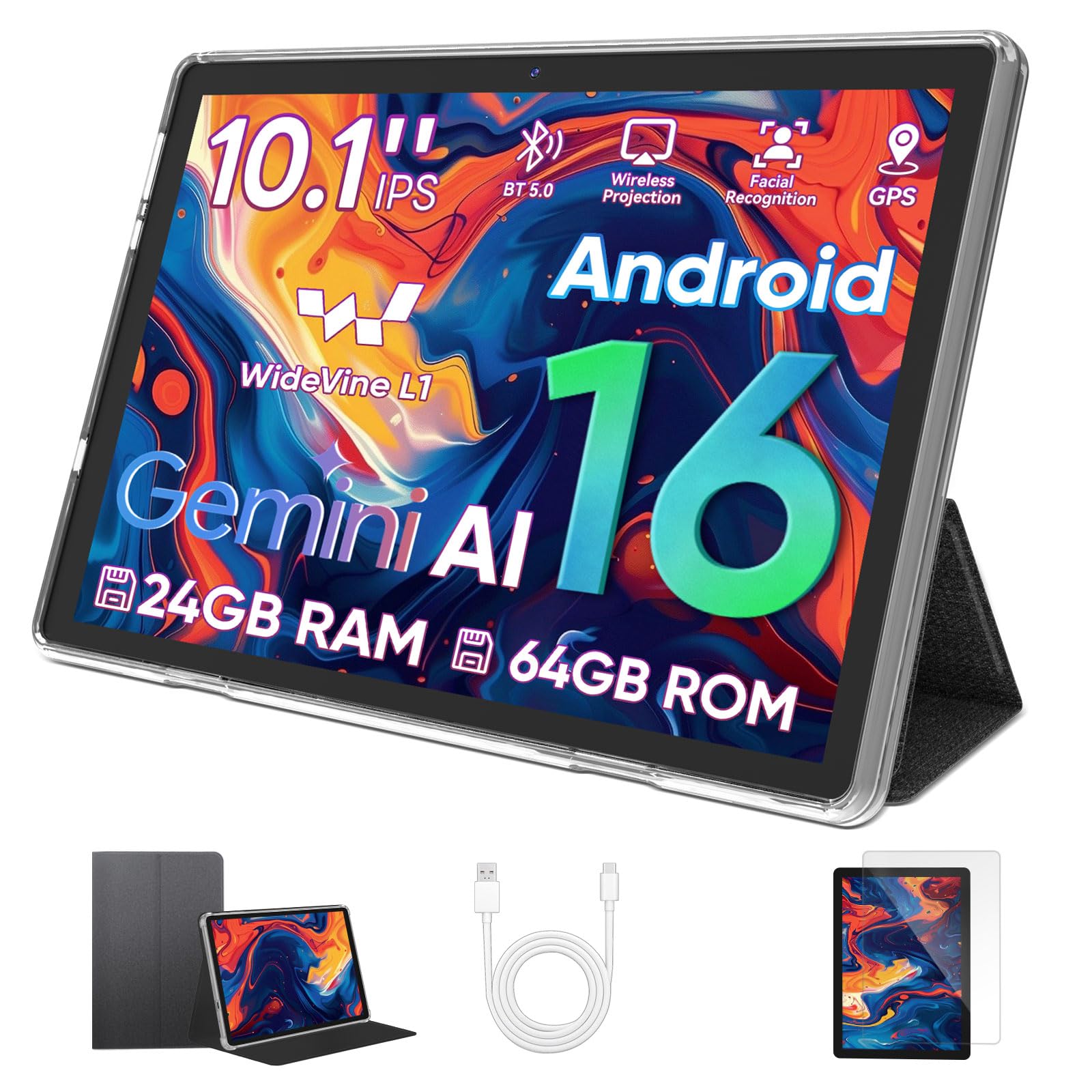 Amazon.com : Tablet 10 inch, Android 16 Tablet, Octa-Core