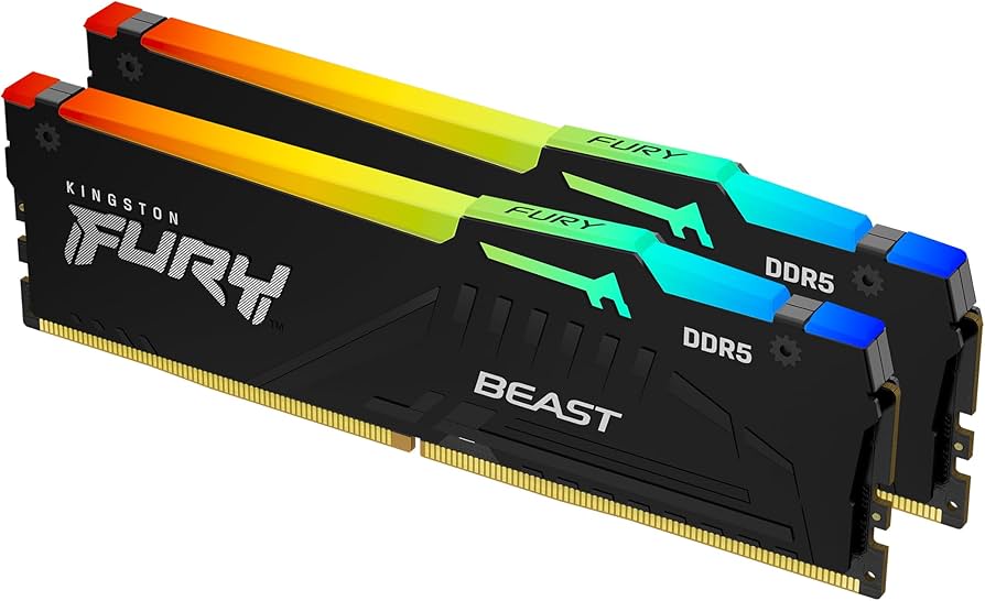 Kingston FURY Beast RGB 64GB (2x32GB) 6400MT/s DDR5 CL32 Desktop