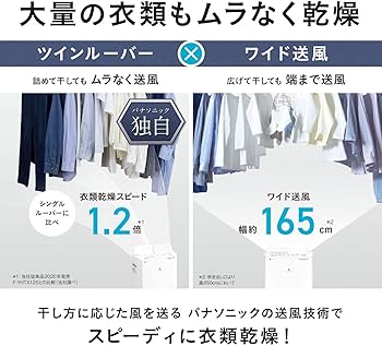 Amazon | パナソニック 衣類乾燥除湿機 クリスタルホワイト F-YHVX120