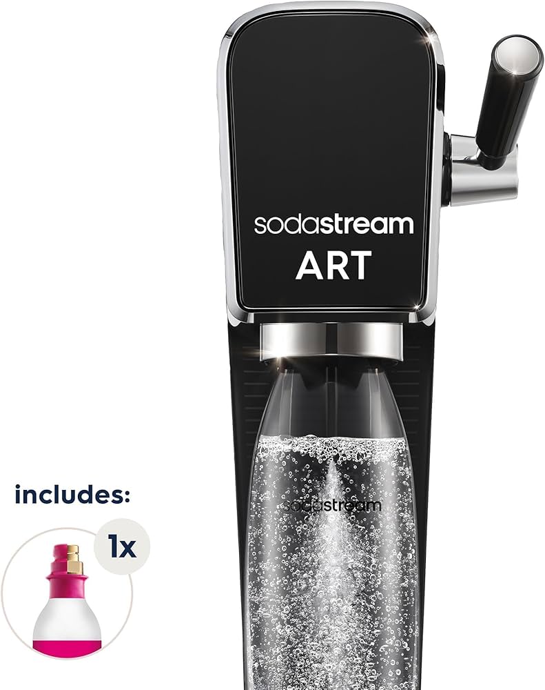 Amazon.com: SodaStream Art Sparkling Water Maker (Black) with CO2