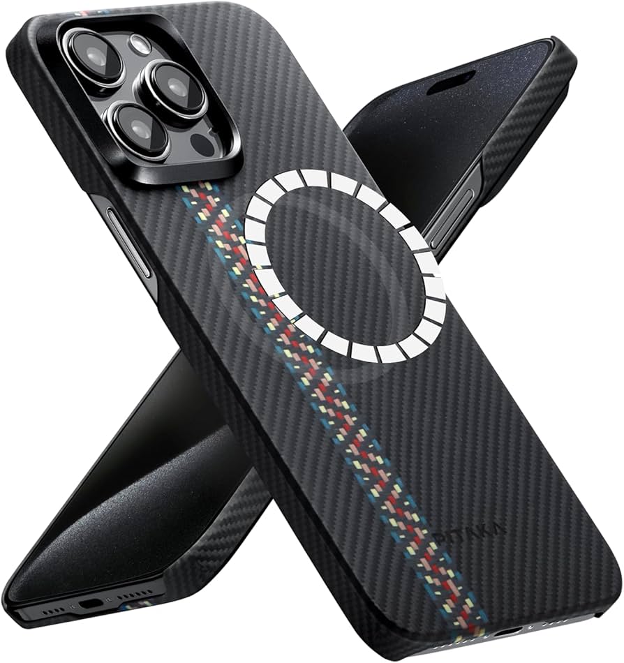 Amazon.co.jp: 【極薄極軽量】PITAKA iPhone15 Pro用ケース 極薄