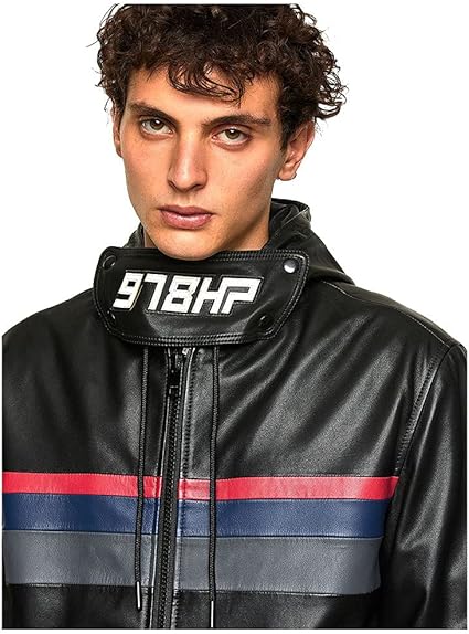 Amazon | [Diesel] (ディーゼル) メンズ ジャケット レザーパーカー