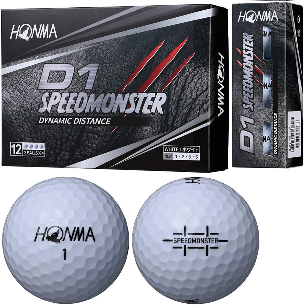 Amazon.co.jp: 本間ゴルフ HONMA ボール D1 スピードモンスター ボール