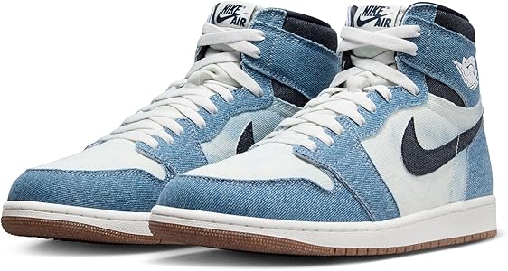 Amazon.com | Jordan Men's 1 Retro High OG Denim Summit White
