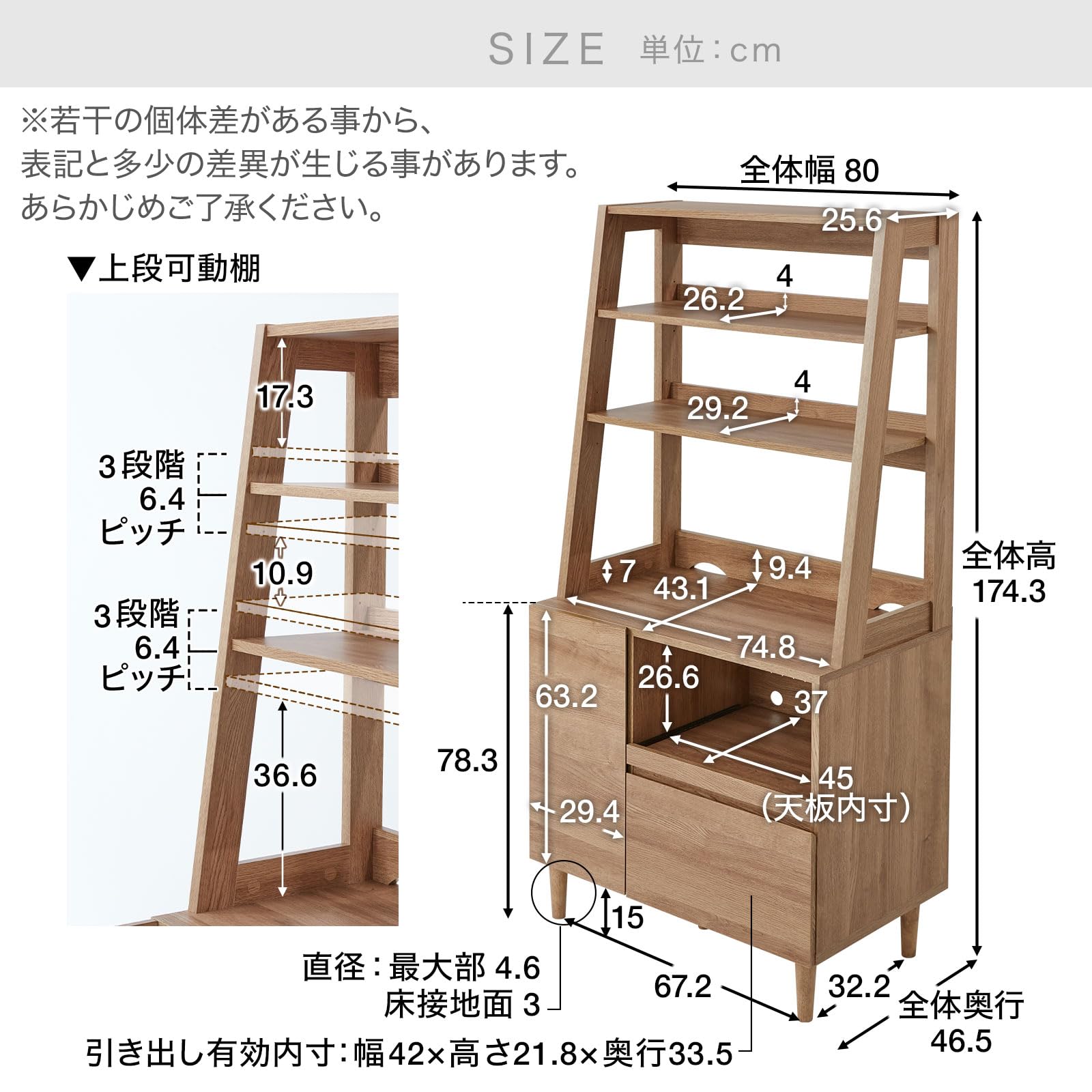 Amazon｜LOWYA ロウヤ 食器棚 キッチン収納 キッチンボード キッチン