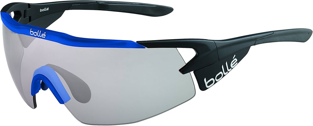 Amazon.co.jp: Bolle Aeromaxサングラスマットブラック/半透明ブルー