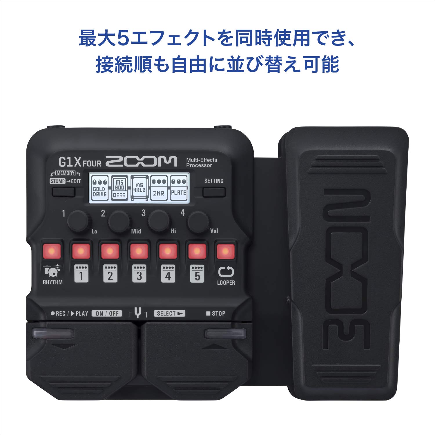 Amazon.co.jp: ZOOM ズーム G1X FOUR ギターマルチエフェクター ペダル