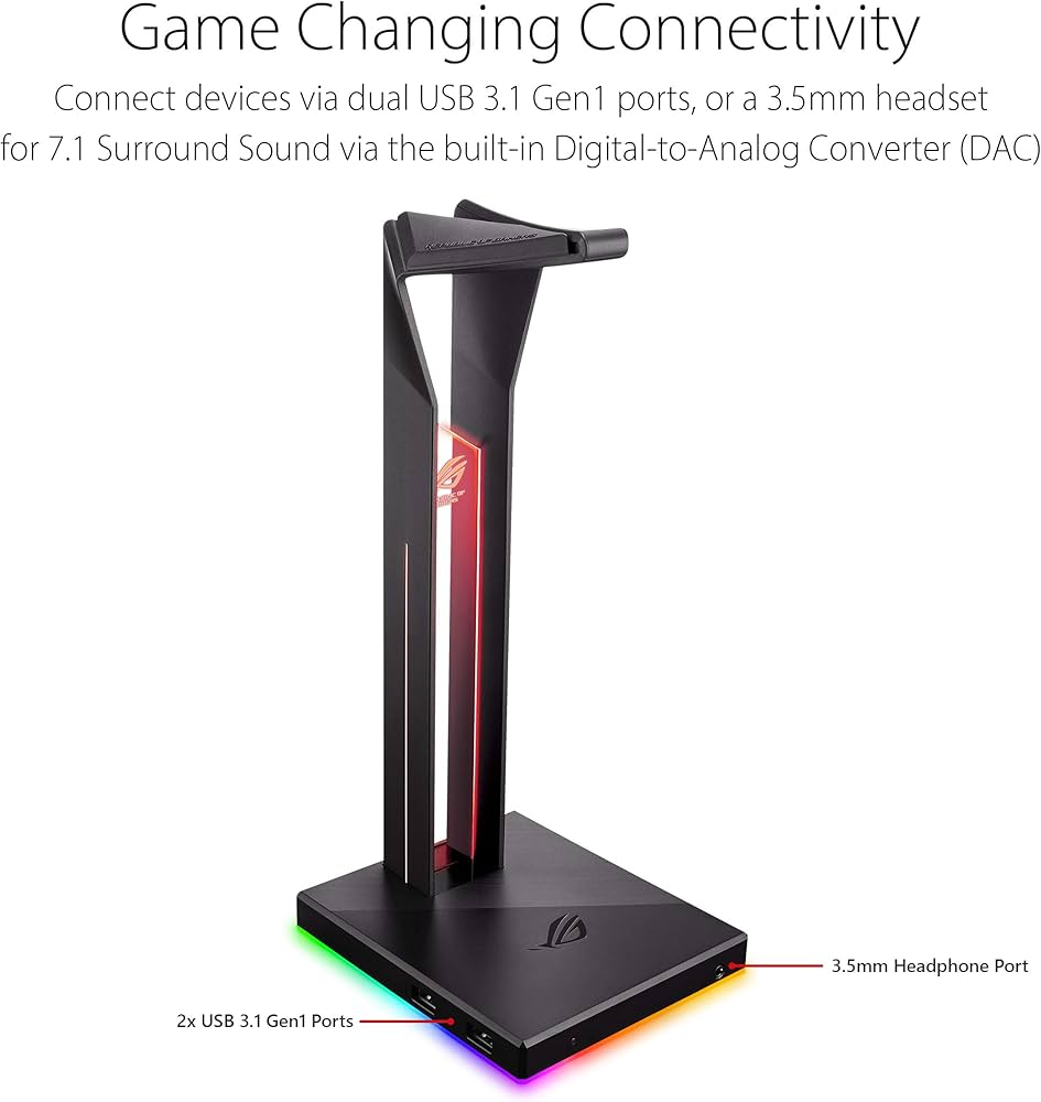ASUS ROG Throne Qi Gaming Headset Stand - Wireless Charging | 2