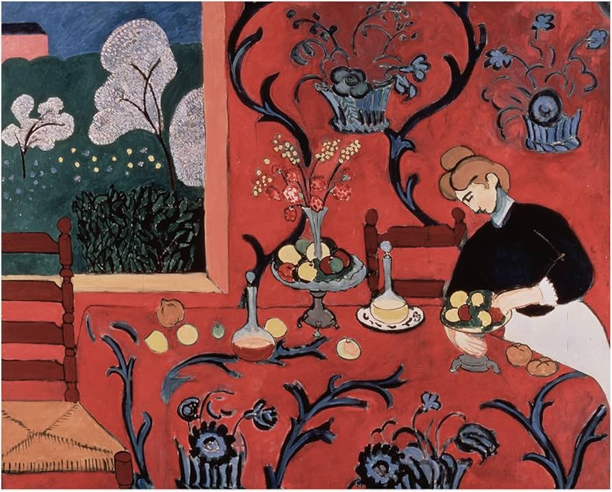 Amazon.co.jp: アンリ・マティス ウォールアート - 赤い部屋 (赤の