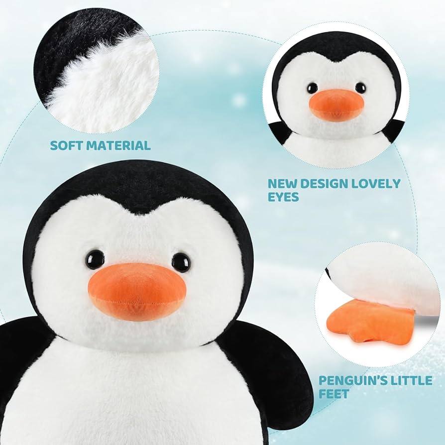 Amazon.co.jp: Simgoing 25.6インチ ジャイアントペンギン ぬいぐるみ