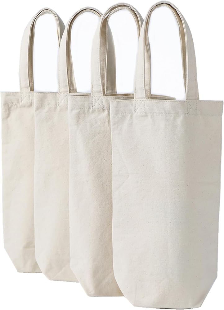 Amazon.com: Aertai Wine Tote Bag, 10.5 x 7 x 2 inches, 4 pcs
