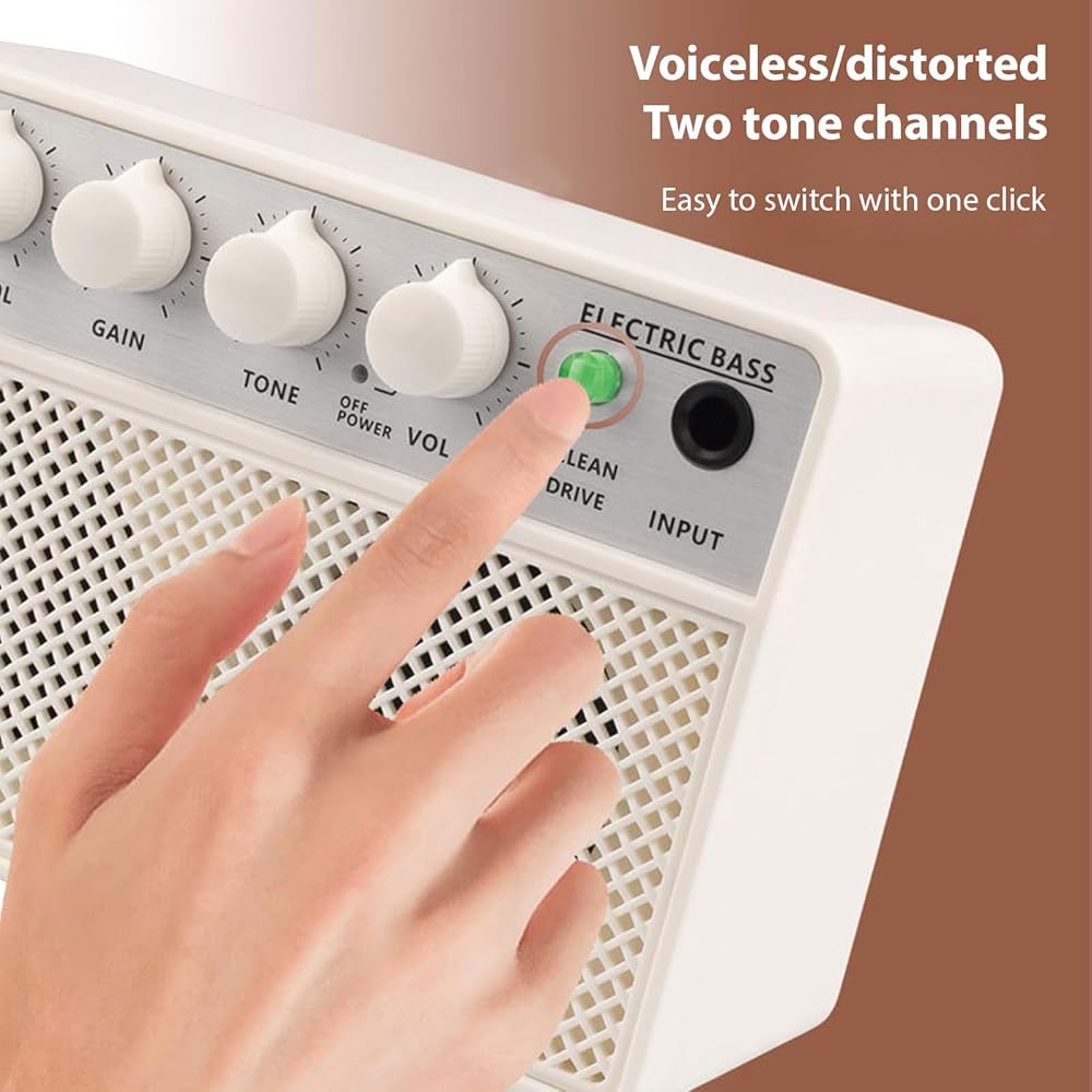 Amazon.co.jp: BCDYH 10W 小型エレクトリックベースアンプ ポータブル