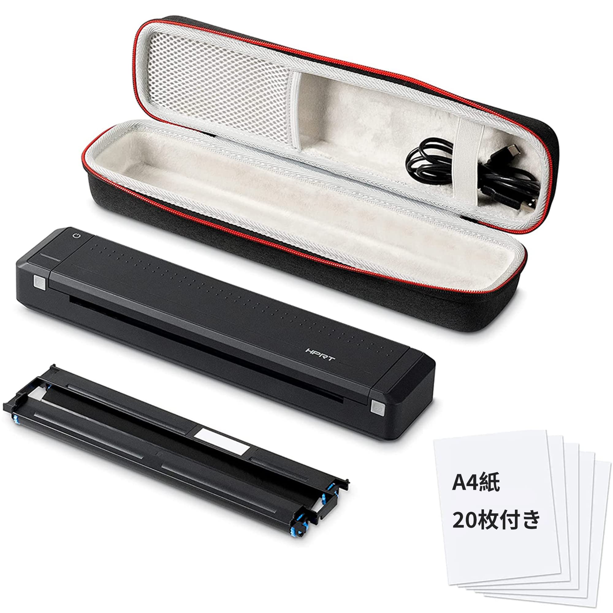 Amazon | HPRT A4モバイルプリンター MT800セット インクリボン 保護
