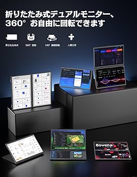 Amazon.co.jp: MAGICRAVEN デュアル モバイルモニター 15.6インチ 2