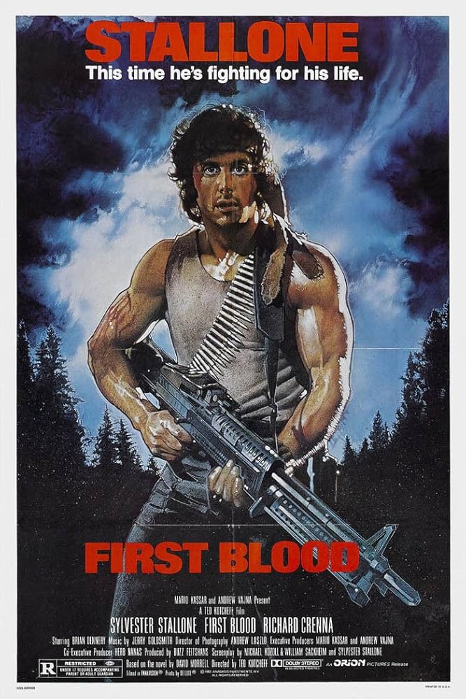 Amazon.co.jp: 24X36インチアートFIRST BLOOD映画のポスタースタローン