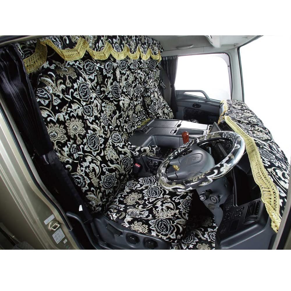 Amazon | 金華山 ダッシュマット モンブランローズ ブラック 日野 17