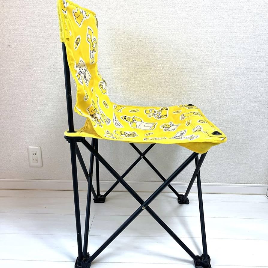 Amazon｜CCレモン シンプソンズ 折り畳み椅子 チェア アウトドア