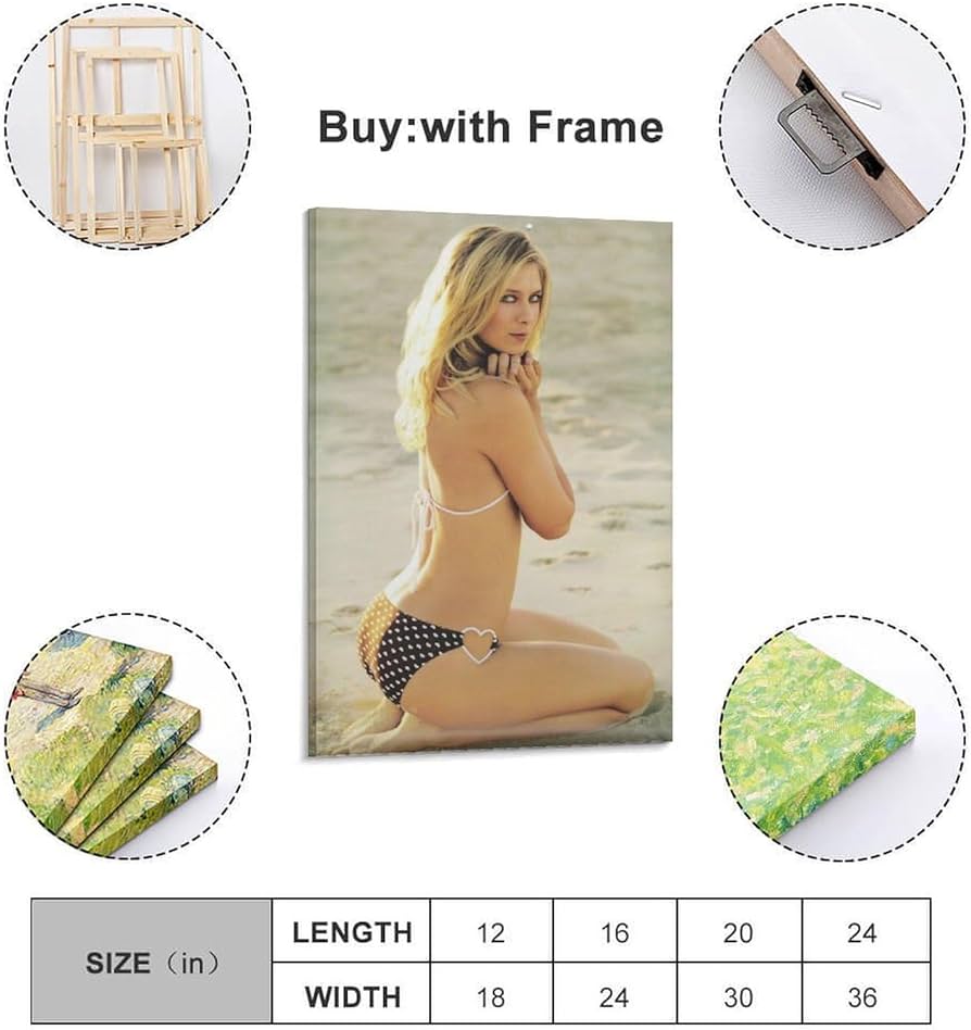 Amazon.co.jp: テニス選手マリア・シャラポワ キャンバスアート