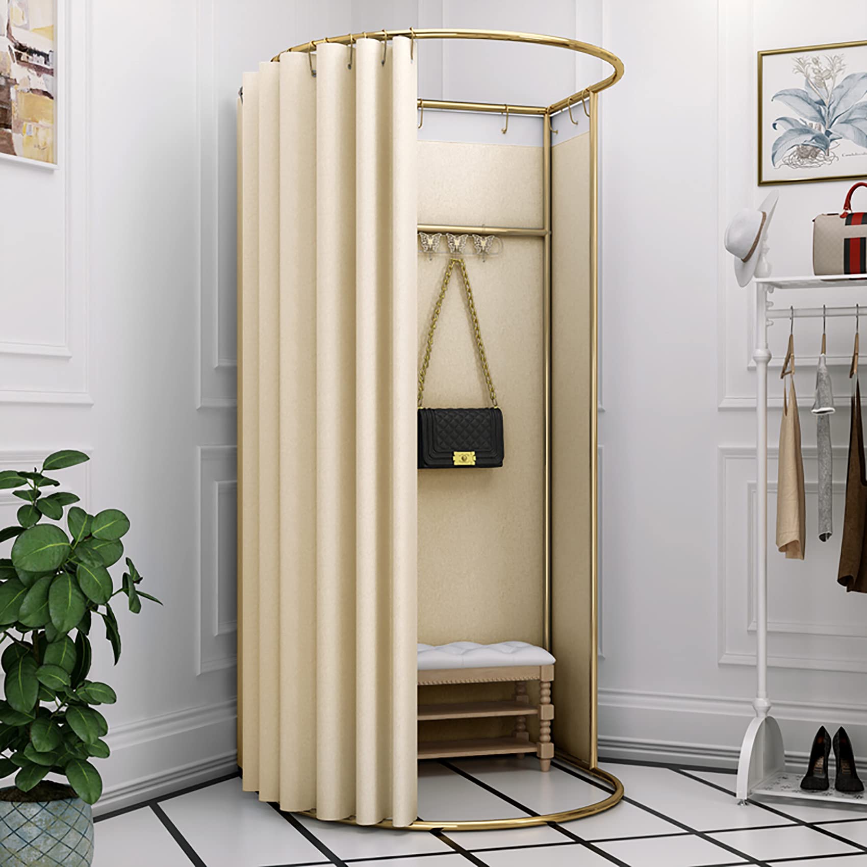 Amazon.co.jp: フィッティングルーム 試着室 更衣室 幅100×奥行95×高さ