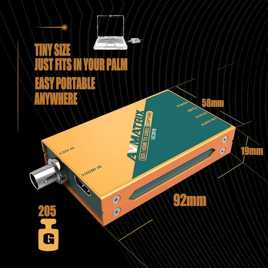 Amazon.co.jp: AVMATRIX UC2018 HDMI/SDI - USB3.1 Type-C ビデオ