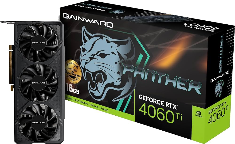 Amazon | GAINWARD RTX4060Ti PANTHER OC 16GB GDDR6 128bit 3-DP DHMI