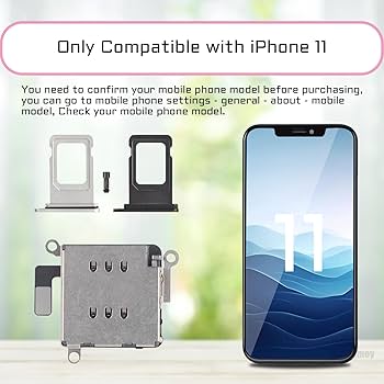 Amazon.com: Risidamoy for iPhone 11 Dual SIM Card Reader Flex