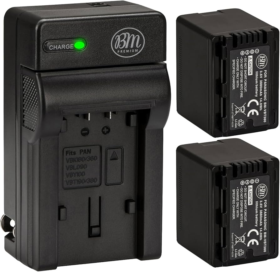 Amazon.com : BM Premium 2 VW-VBT380 Batteries and Charger for