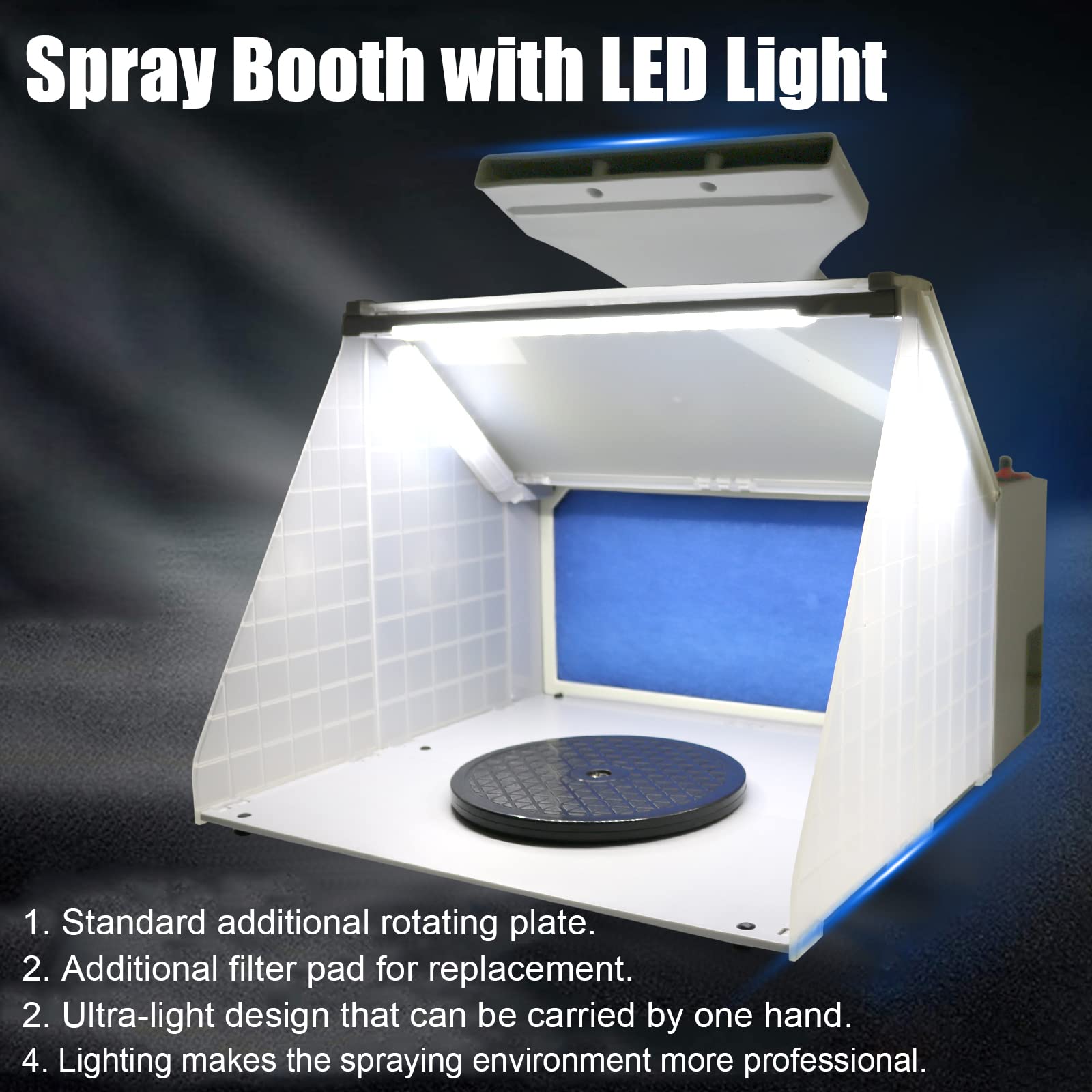 Amazon | Hotorda スプレーブース 塗装ブース スプレーワーク 3つのLED