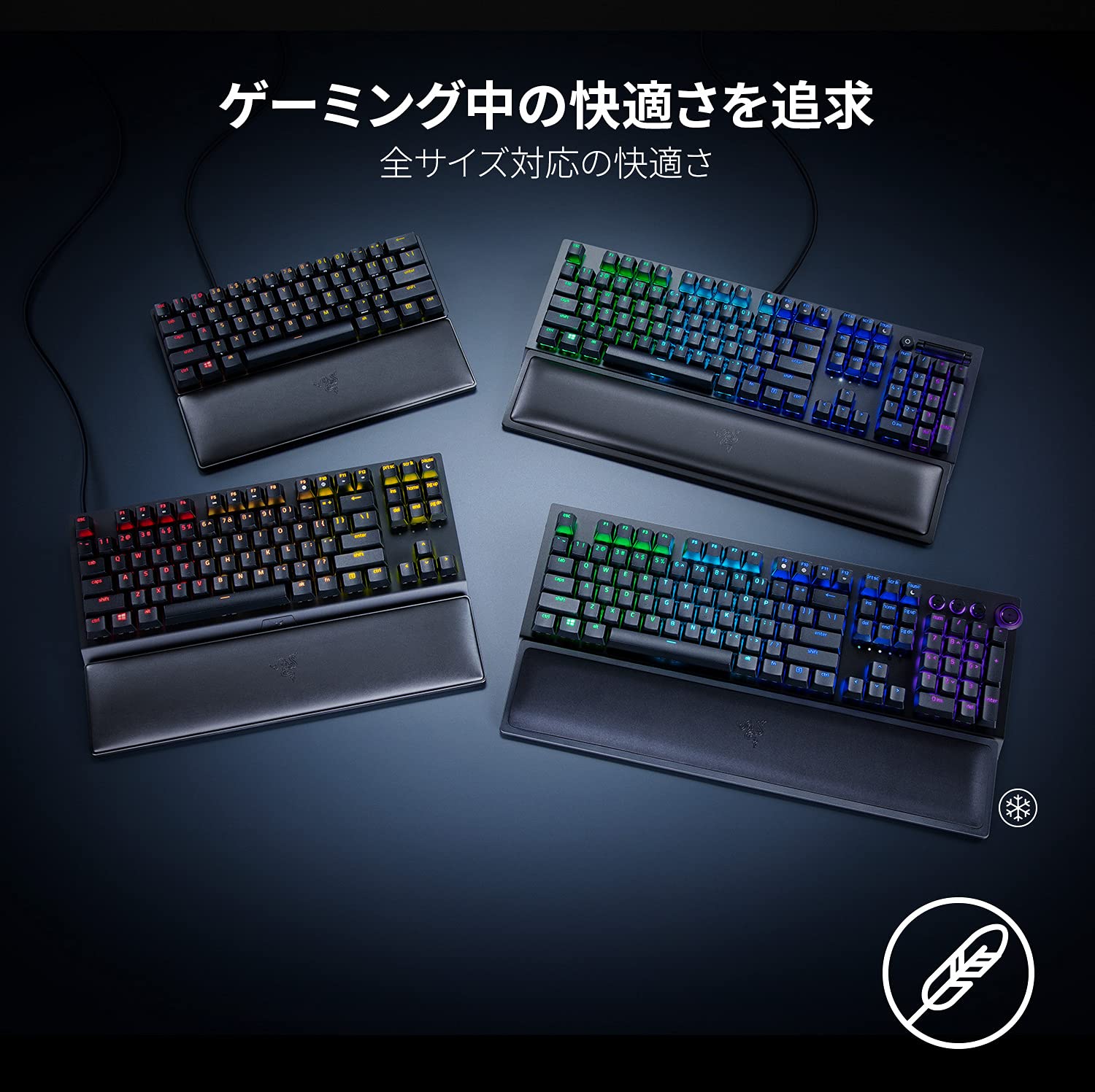 Amazon.co.jp: Razer Ergonomic Wrist Rest for Tenkeyless Keyboards