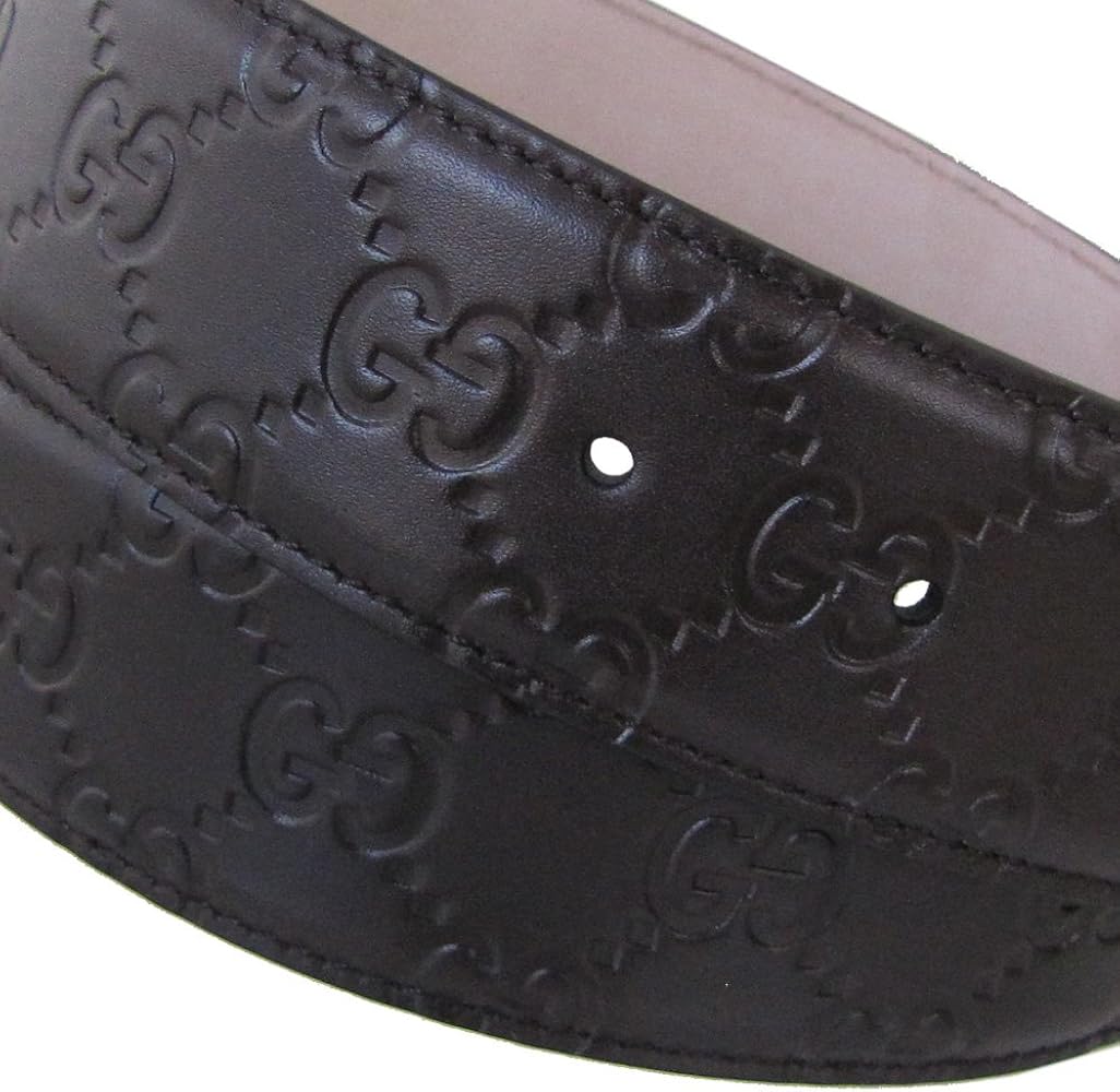 Amazon | グッチ GUCCI ベルト 95サイズ GGレザー グッチシマ インター