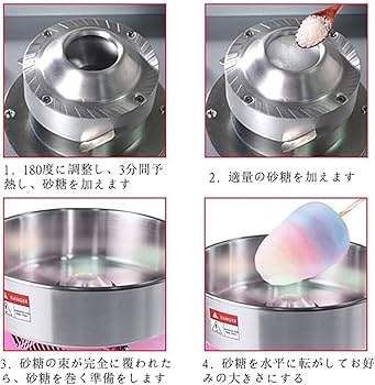 Amazon.co.jp: わたあめ機 綿あめ製造機 業務用 綿菓子機 わたがし機