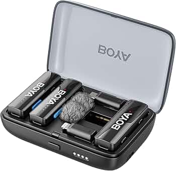 Amazon.co.jp: BOYA BOYALINK V2.0 ピンマイク 無線 ラベリアマイク