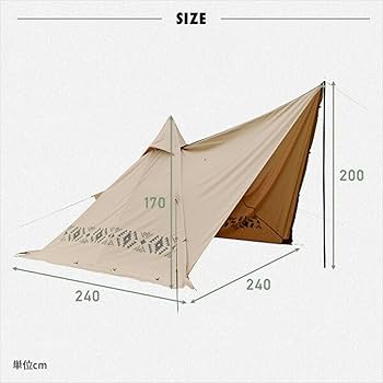 Amazon.co.jp: [キャンパーズコレクション 山善] TCポールテント