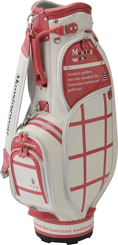 Munsingwear キャディバッグセット ホワイト・ピンク Munsingwear