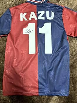 Amazon.co.jp: ！品 三浦知良カズ セリエA 正規品ジェノアユニフォーム