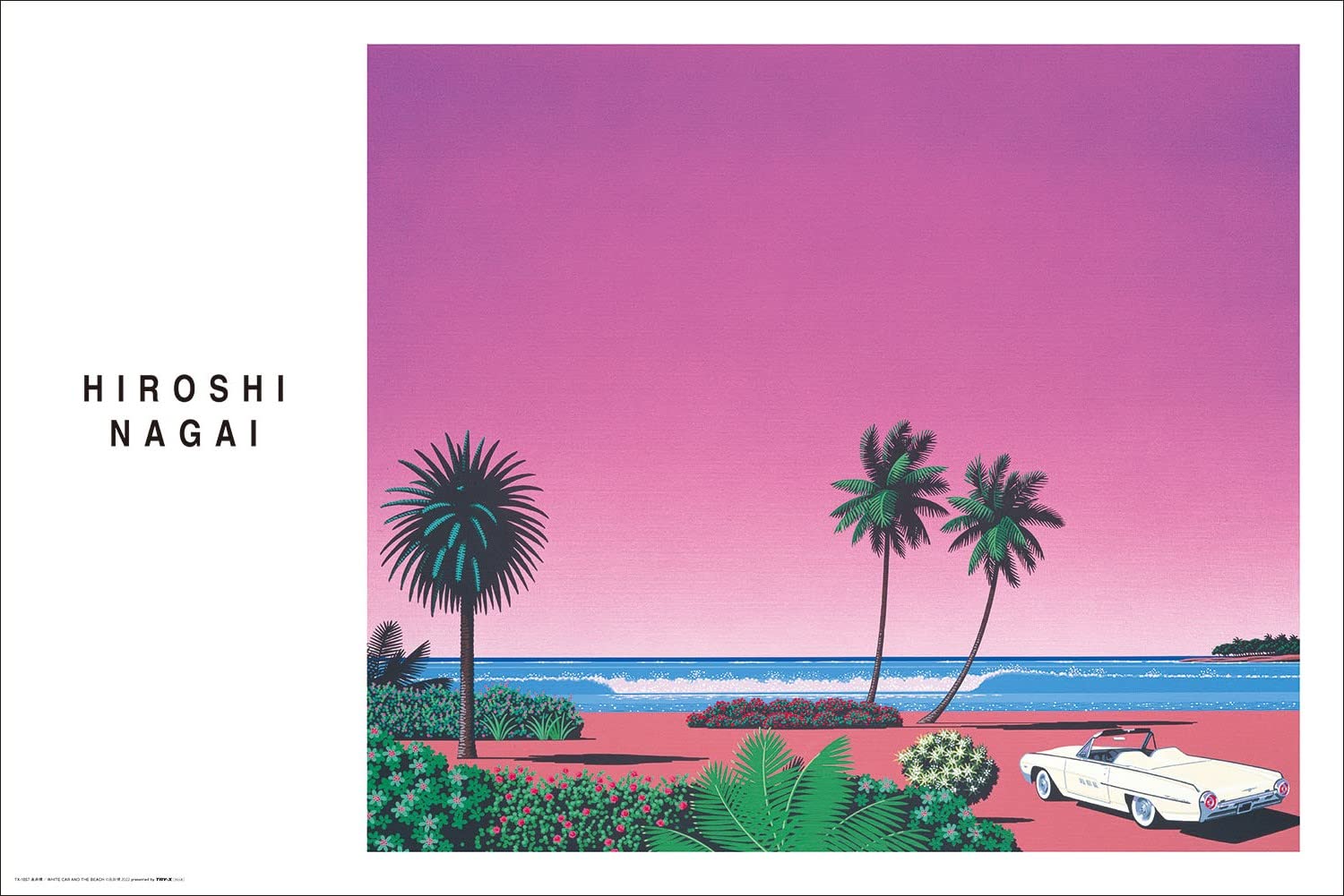 Amazon.co.jp: トライエックス ポスター 永井博/WHITE CAR AND THE