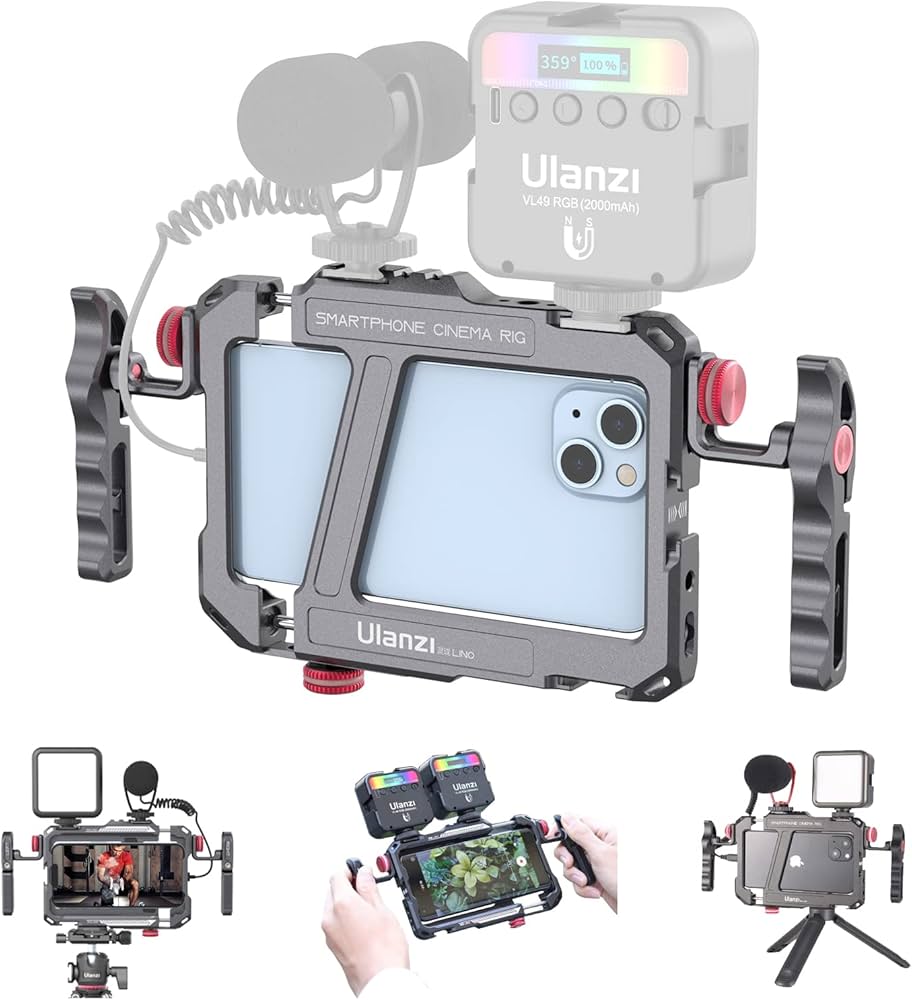 Amazon.co.jp: Ulanzi スマホ用ケージ スマート用フォンビデオリグ