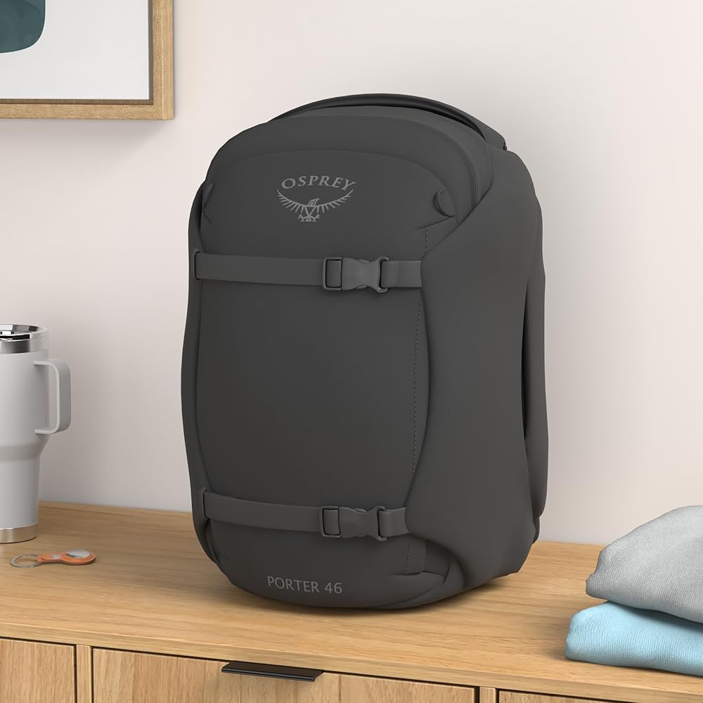 Amazon.co.jp: Osprey Porter 46L トラベルバックパック、ブラック