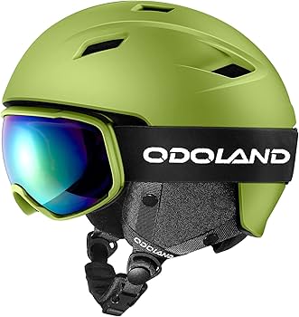 Amazon | Odoland スキーヘルメットセット ゴーグル付き スノーボード