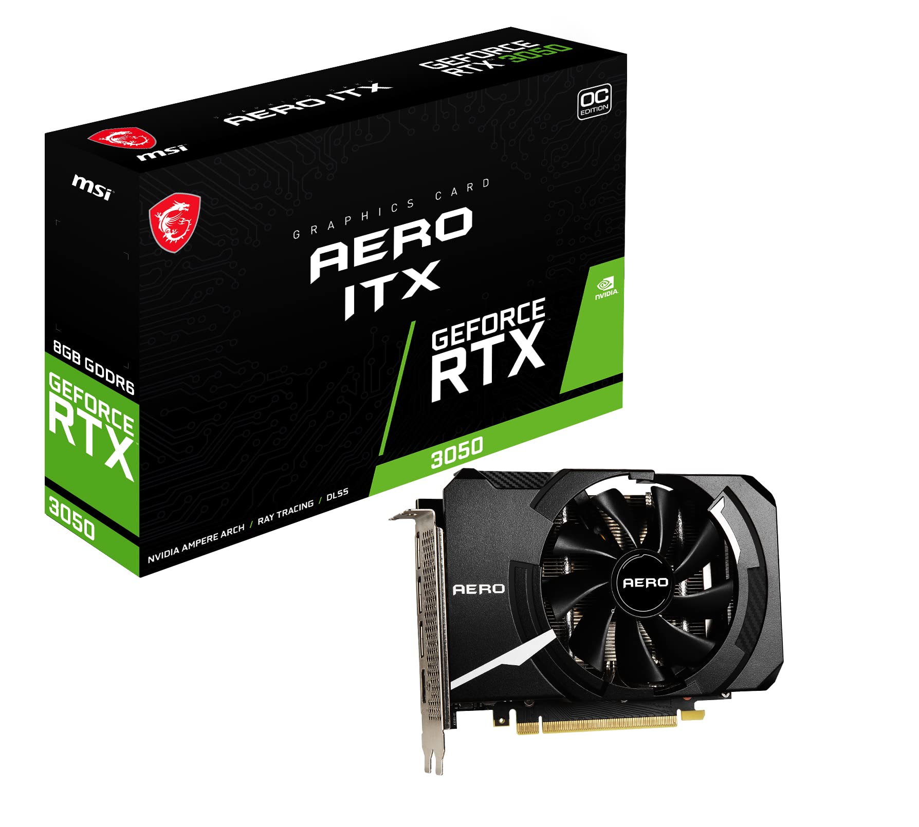 Amazon | MSI GeForce RTX 3050 AERO ITX 8G OC グラフィックスボード