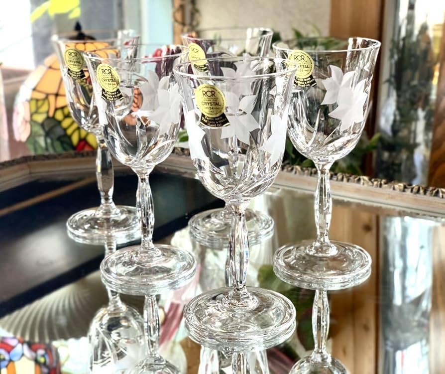 Amazon | オシャレ RCR イタリア製 クリスタル ワイングラス セット 箱