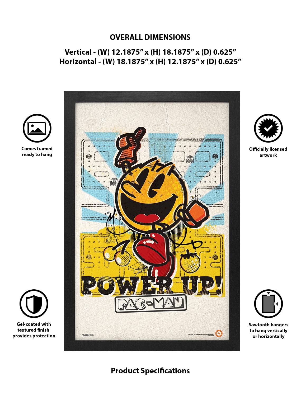 Amazon.com: Pyramid America - Pacman Poster - P c man Power Up