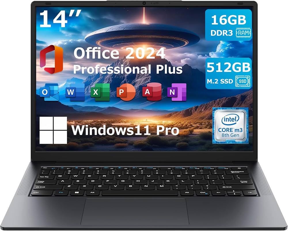 Amazon.co.jp: TPV ノートパソコン office搭載 2kディスプレイ付き 14