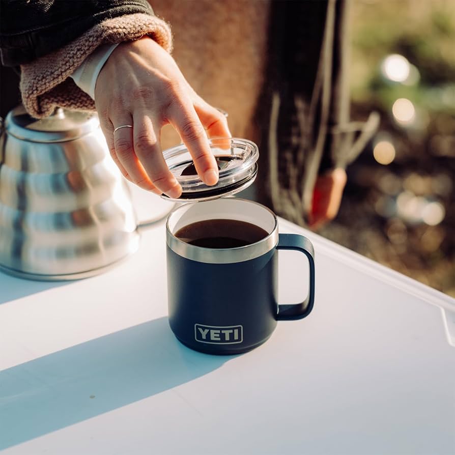 Amazon.com: YETI Rambler 10 oz Ceramic Lined Stackable Mug, Vacuum