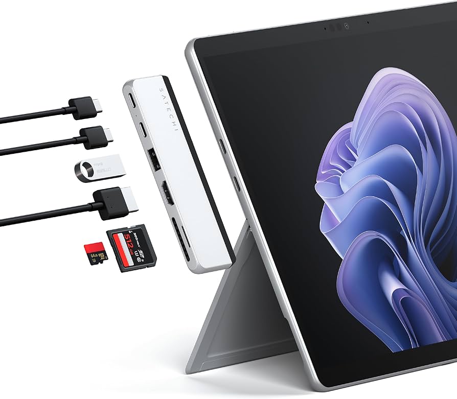 Amazon.com: Satechi Dual USB-C hub for Surface Pro 11/10/9