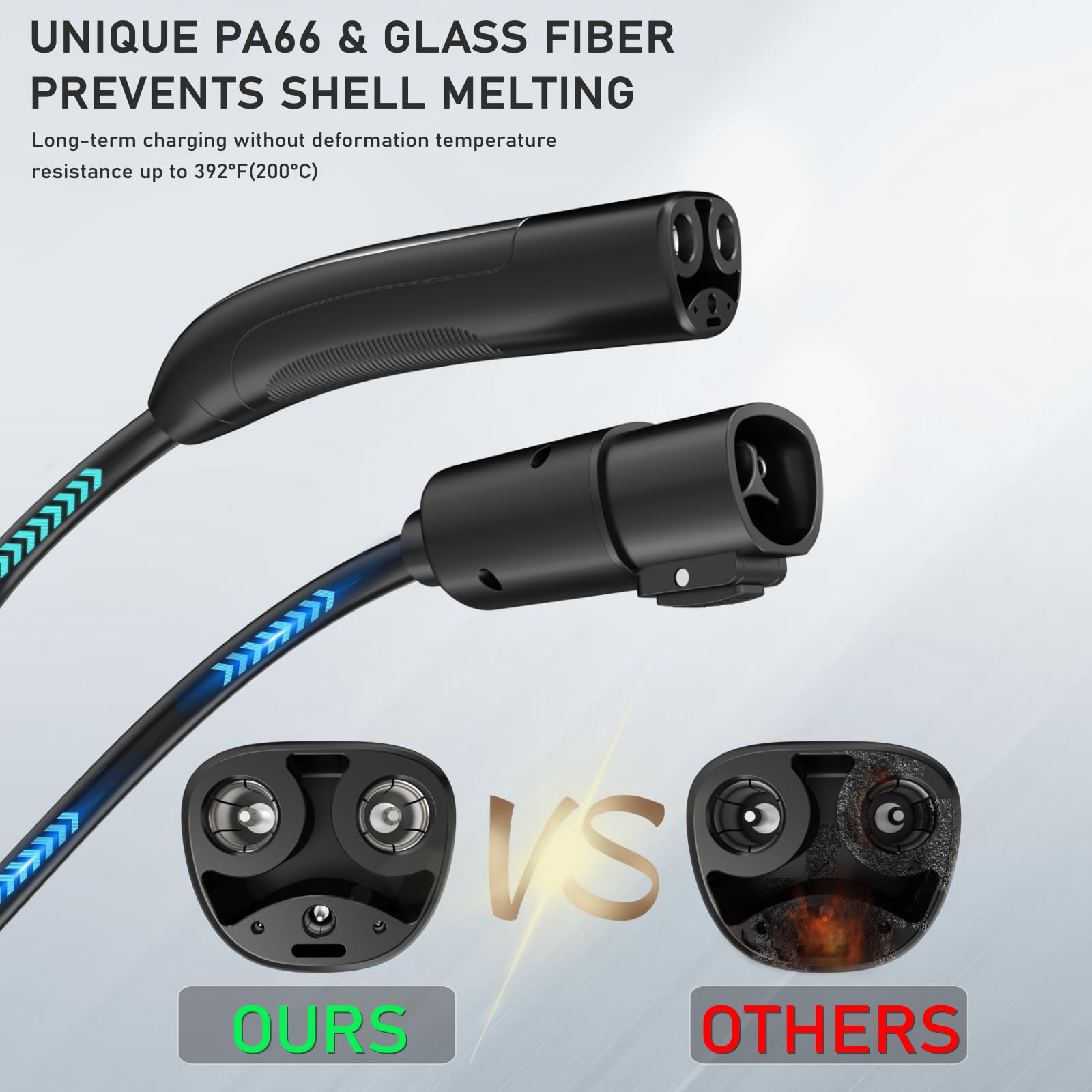 Amazon.co.jp: EVCONN Tesla延長ケーブル 16.4フィート 50A 110V-240V